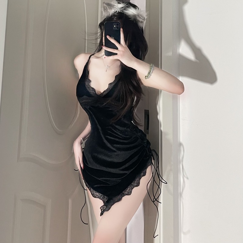 3 PCS Sexy Velvet Spliced Lace - Crossfit Event 评论和价格