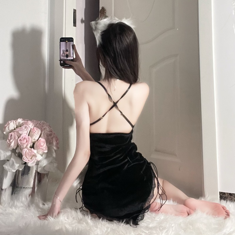 3 PCS Sexy Velvet Spliced Lace - Crossfit Event 评论和价格