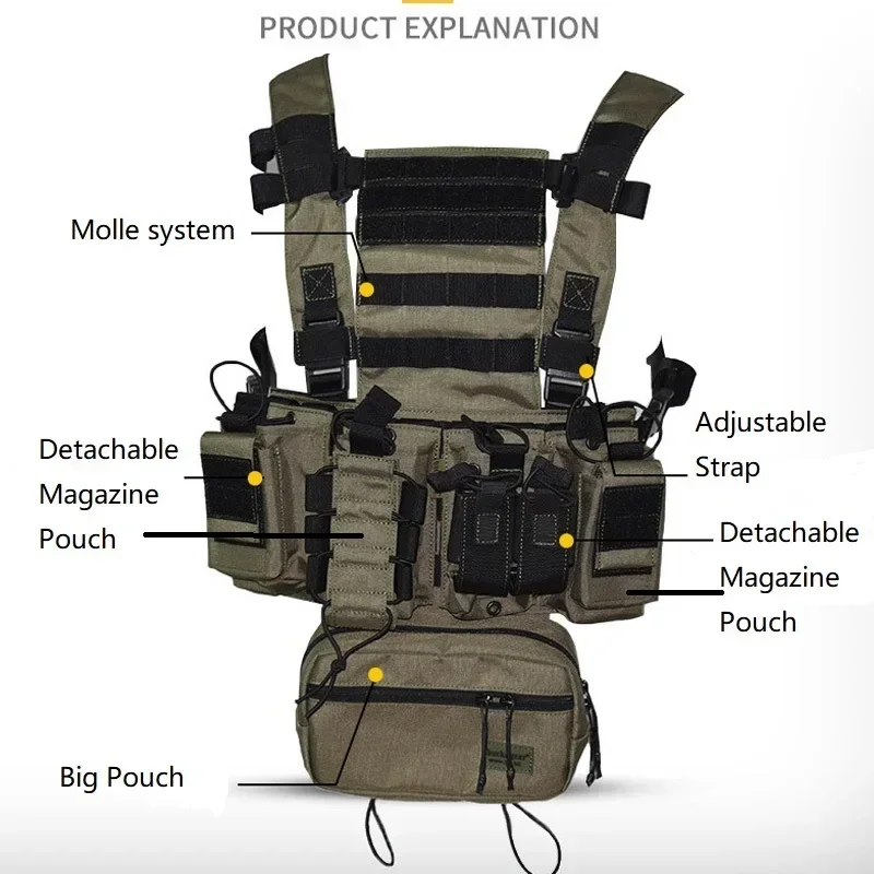 D3CR Chest Rig Vest Multicam B - Gear For Crossfit 评论和价格