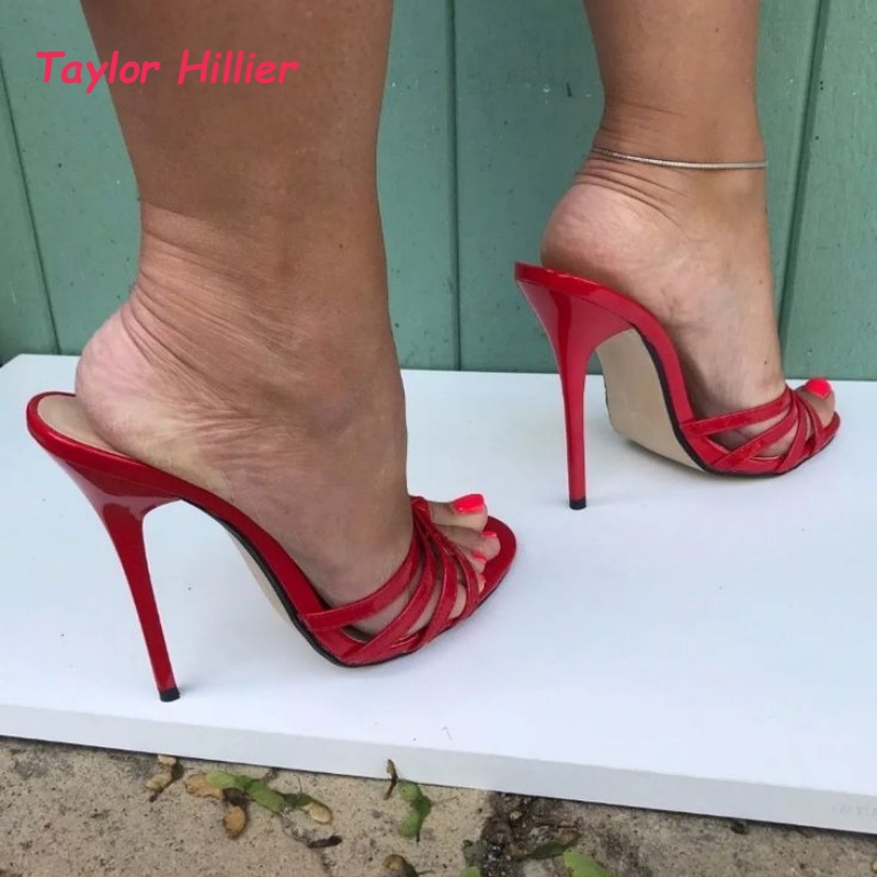 Patent Leather Open Toe Stilet - Crossfit Event 评论和价格