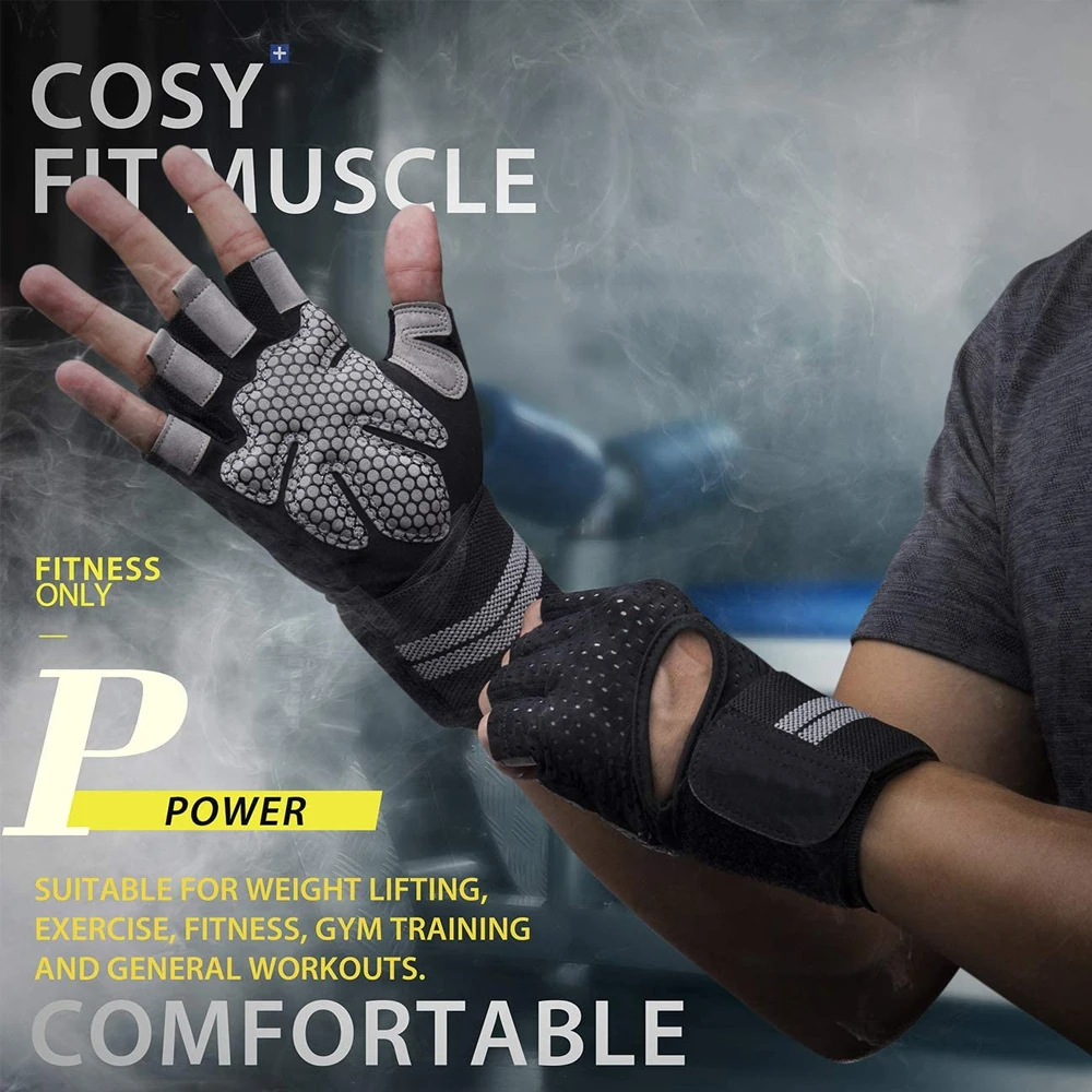 1Pair Half Finger Gym Fitness  - Crossfit G 评论和价格